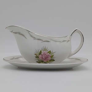 China Brand Grindley England: Grindley - Baroness - Gravy Boat and Saucer