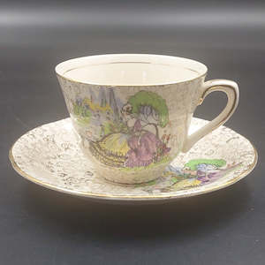 Hollinshead & Kirkham - Crinoline Lady - Purple Dress - Duo