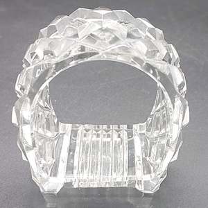 Crystal And Glass: Crystal Napkin Ring - Oval-shaped