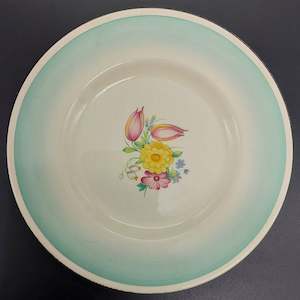 China Brands S: Susie Cooper - Swansea Spray, Blue/Green 1014 - Side Plate