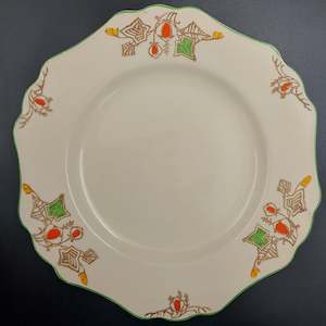 China Brand John Maddock Sons England: John Maddock & Sons - Flowers and Leaves - Minerva Dinner Plate