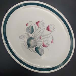 China Brands B: Burleigh - Cyclamen - Oval Dinner Plate