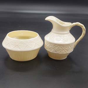 China Brands B: Belleek - Cleary - Milk Jug and Sugar Bowl