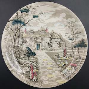 British Anchor - Country Cottage, Hand-coloured - Salad Plate