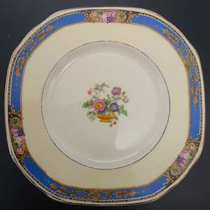 China Brands G: Grindley - Vase of Flowers, Blue Floral Band - Side Plate