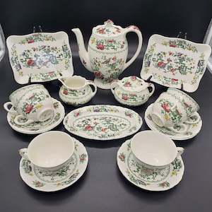 Crown Ducal - Chinese Garden - 18-piece Tea/Coffee Set