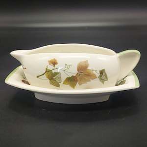 China Brand Grimwades And Royal Winton England: Royal Winton - Leaves - Gravy Boat and Underplate