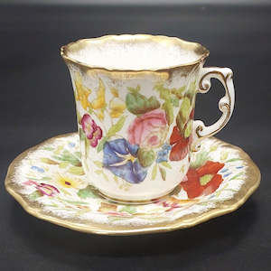 China Brand Hammersley England: Hammersley - Queen Ann - Demitasse Duo