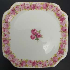 China Brand Royal Doulton England: Royal Doulton - Raby Rose - Cake Plate