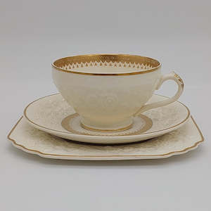 Crescent China - Rhapsody, with Embossed Flowers - Trio