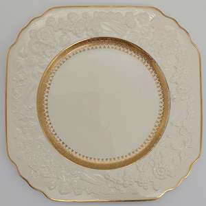 Crescent China - Rhapsody, with Embossed Flowers - Salad Plate, Square