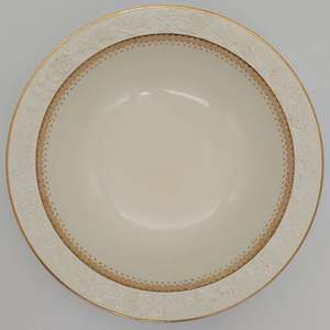 Crescent China - Rhapsody, with Embossed Flowers - Serving Bowl