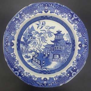 China Brands B: Burleigh - Willow - Rimmed Soup Bowl A/F