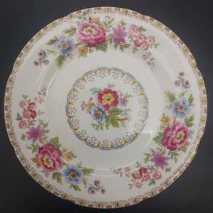 Grafton - Floral Sprays and Geometric Border - Side Plate