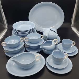 China Brands G: Grindley - Azure Leaf - Dinner Set