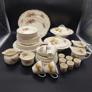 China Brand Royal Doulton England: Royal Doulton - Orchids - 6-setting Dinner Set and Serving Ware