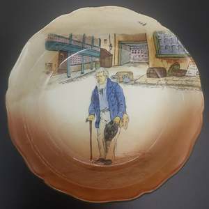 China Brand Royal Doulton England: Royal Doulton - Dickens Ware D2973, Old Peggoty - Serving Bowl
