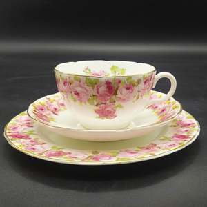 China Brand Royal Doulton England: Royal Doulton - Raby Rose - Trio