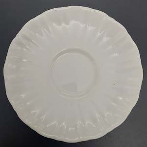 China Brand Royal Doulton England: Royal Doulton - White Ribbed - Saucer