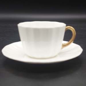 China Brand Royal Doulton England: Royal Doulton - White Ribbed - Duo