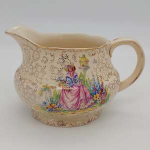 Hollinshead & Kirkham - Crinoline Lady - Pink Dress, 4845 - Jug