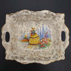 James Kent - Crinoline Lady, 3087 - Tab-handled Rectangular Dish