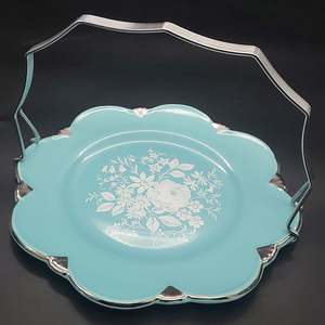 China Brand Grimwades And Royal Winton England: Royal Winton - Taunton Vale - Cake Plate with Long Handle