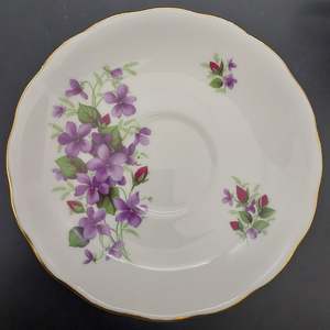 China Brands C: Colclough - Violets, 7876 - Saucer