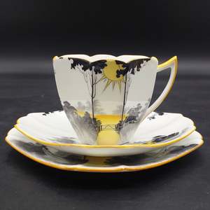 China Brands S: Shelley - Sunrise and Tall Trees - Trio