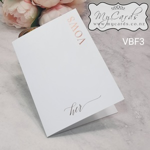 Vow Books – FOILED – His & Hers / His and His / Hers and Hers (set of 2 books) VBF3