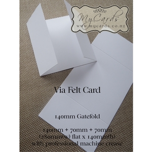 Gatefold 140mm BLANK – Via Felt 270gsm
