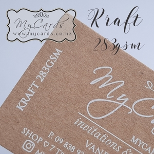 DIY - Do It Yourself - MyCards Wedding Invitations: Kraft Card 283gsm – SRA3 or custom size