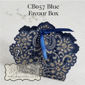 Favour Boxes etc. - MyCards Wedding Invitations: Blue Lasercut Favour Box MYCARDS see new listing