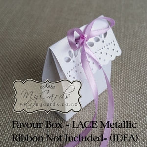 Lace Top Favour Box MYCARDS