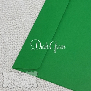 155mm Square Dark Green Rectangle Flap Envelopes