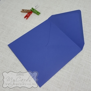 155mm Square Envelopes - MyCards Wedding Invitations: 155mm Sq Iris Blue Diamond Flap Envelope