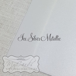 155mm Sq Ice Silver Metallic Envelope