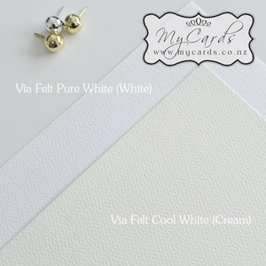 Via Felt CREAM Textured CARD 270gsm – SRA3 or custom size
