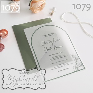 140mm Square Envelopes - MyCards Wedding Invitations: Arch with Branches Wedding Invitations Design 1079