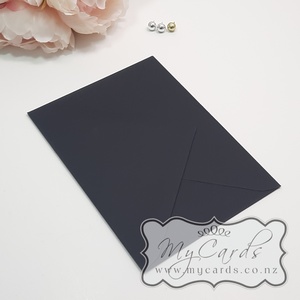 Black Envelopes 5×7 Extra 138mm x 188mm Matt Diamond Flap 135gsm