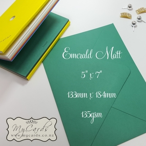 5x7 Envelopes i8 A7 (5x7) - MyCards Wedding Invitations: Green Matt Envelopes 5×7 Diamond Flap 135gsm MILTON