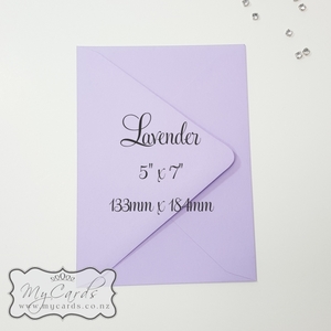 5x7 Envelopes i8 A7 (5x7) - MyCards Wedding Invitations: Lavender Envelopes 5×7 Diamond Flap