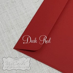 5x7 Envelopes i8 A7 (5x7) - MyCards Wedding Invitations: Dark Red Envelopes 5×7 Rectangle Flap