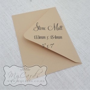 5x7 Envelopes i8 A7 (5x7) - MyCards Wedding Invitations: Stone Envelopes 5×7 Diamond Flap