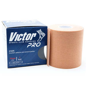 Tapes Bandages: VICTOR PRO K-TAPE FLESH 75MM X 5M