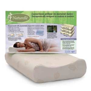Latex Pillows: NATURELLE LATEX PILLOW GENTLY CONTOURED