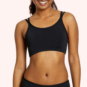 All: Love Luna Tween/Teen Girls Girls First Bikini Top - Black