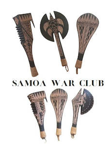Handcrafted 1: Samoan Wood Carved War Club