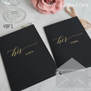 Vow Books – Black with Gold Foil – His & Hers / His and His / Hers and H&hellip;