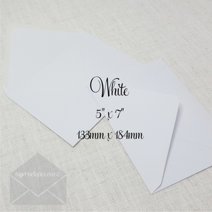 White 5×7 Envelopes Diamond Flap 100gsm (A7 / i8)